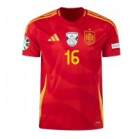 Španielsko Rodri Hernandez #16 Domáci futbalový dres ME 2024 Krátky Rukáv